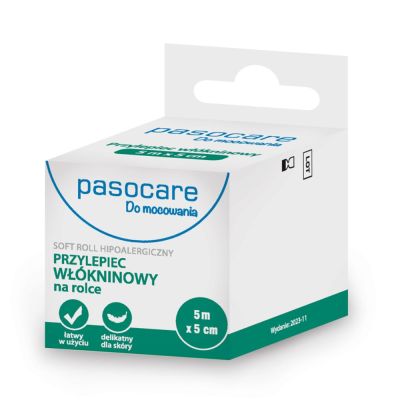 Pasocare, przylepiec wł&oacute;kninowy, 5 m x 5 cm, 1 szt.