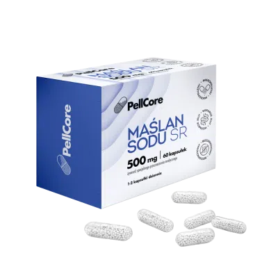 PellCore Maślan sodu SR, 500 mg, kaps.,60 szt
