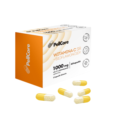 PellCore Witamina C SR+ bioflawonoidy, kapsułki twarde, 60 szt.