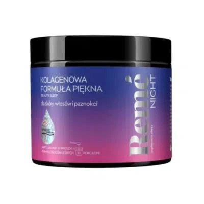 Reme Night Kolagenowa Formuła Piękna, smak owoc&oacute;w leśnych, proszek, 150 g