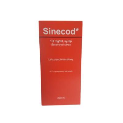 Sinecod, 1,5 mg/ml, syr.,(i.rów),MDZ,Węgry, 200 ml