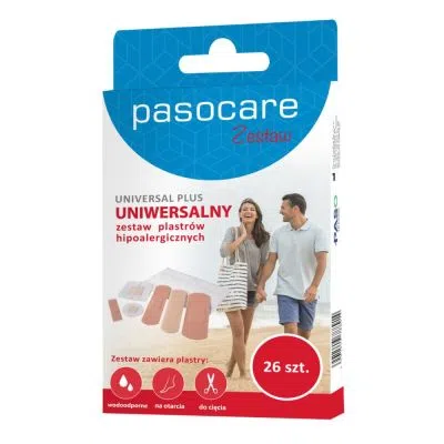 Uniwersalny zestaw plastr&oacute;w hipoalergicznych pasocare universal plus