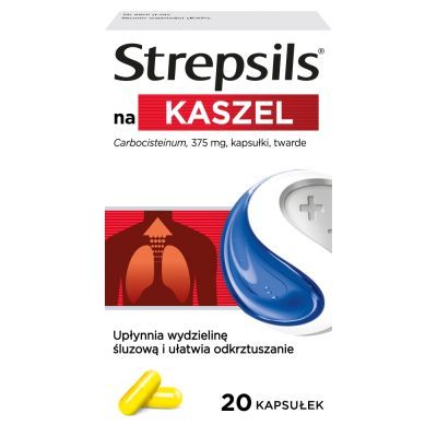 Strepsils na kaszel, 375 mg, kaps.twarde, 20 szt