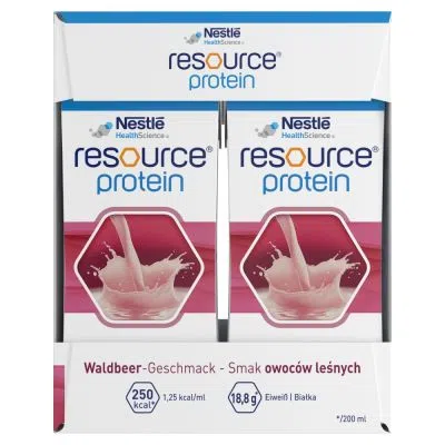 Resource Protein, płyn, sm.owoce leśne, 200 ml x 4 szt