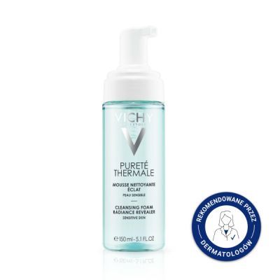 Vichy Purete Therm,pianka,oczyszczaj,przywraca blask, 150 ml