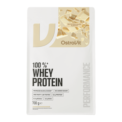 OstroVit 100% Whey Protein, proszek, biała czekolada, 700 g