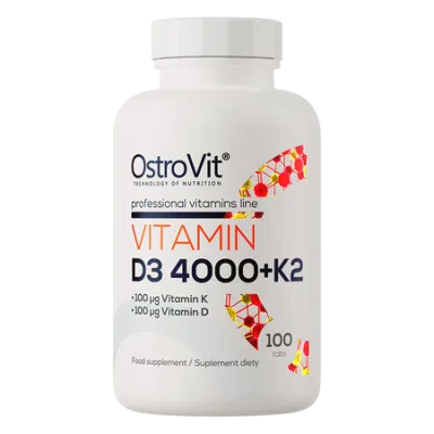 OstroVit, Witamina D3 4000 IU + K2, tabletki, 100 szt.