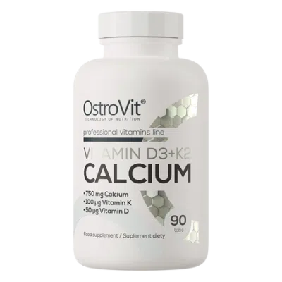 Ostrovit, Witamina D3 + K2 + Wapń, tabletki, 90 szt.