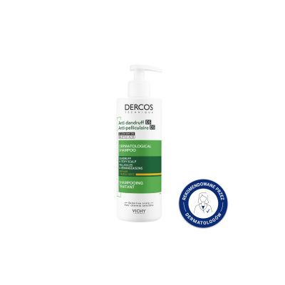 Vichy Dercos, szampon przeciwłupieżowy, włosy suche, 390 ml