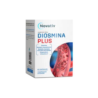 Novativ Diosmina Plus, kapsułki, 60 sztuk