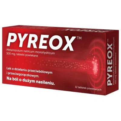 Pyreox, 500 mg, tabletki powlekane, 12 szt.